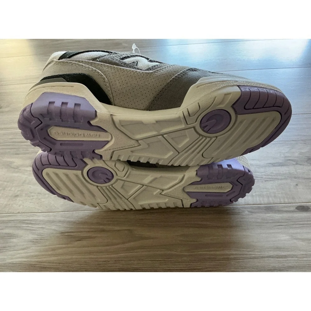 New Balance 550 Women's Shadow Grey‎ Lilac Sneakers Size 6 New In Box